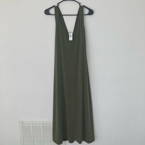 NEW Banana Republic Olive Green Maxi Dress Large
